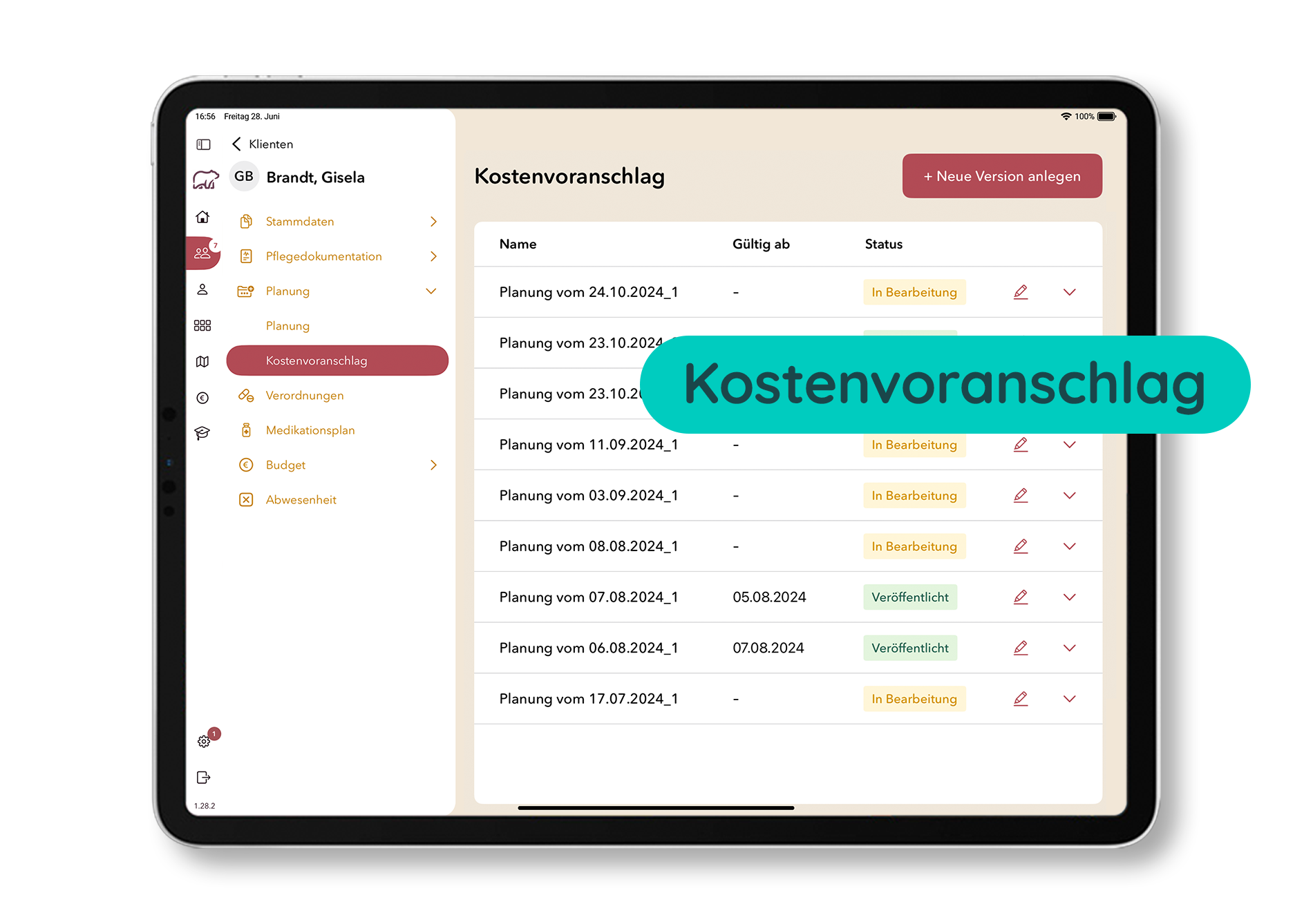 Leistungen für ambulante Pflegedienste: Pflegesoftware, Abrechnung und mehr